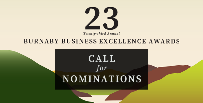 Call for Nominations - Burnaby Business Excellence Awards