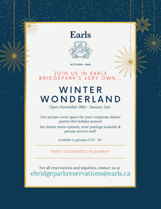 Earls Bridgepark Winter Wonderland