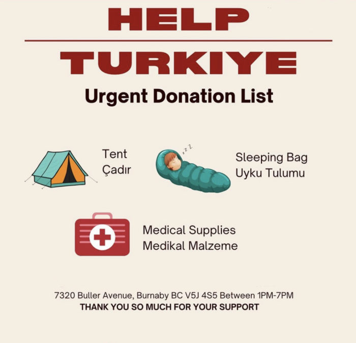 Help Turkey earthquake relief