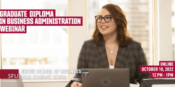 SFU Graduate Diploma in Business Administration