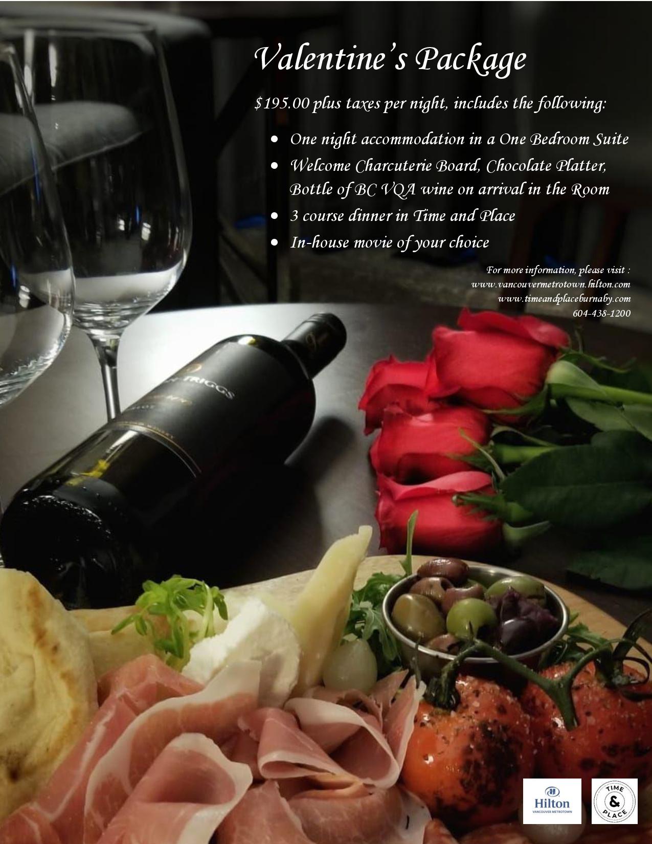 Celebrate Valentines Day at Hilton Vancouver Metrotown