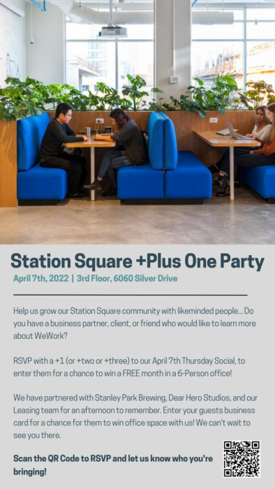 WeWork Station Square +1 Party